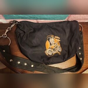 Biker Betty Boop Black Shoulder Bag